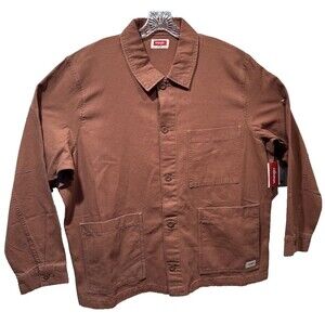 Wrangler Utility Chore Duck Canvas Jacket Button Up Patch/Hand Pockets XL NWT